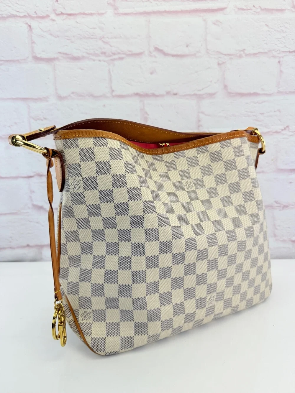 Louis Vuitton Damier Azur Delightful PM Pink